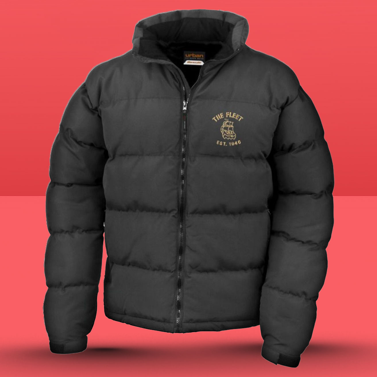 Fleet black puffer coat – Ebbsfleet United FC Online Store