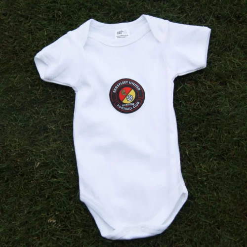 EUFC Baby Vests in red or white - Image 2
