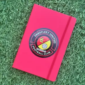 EUFC A5 lined notebook